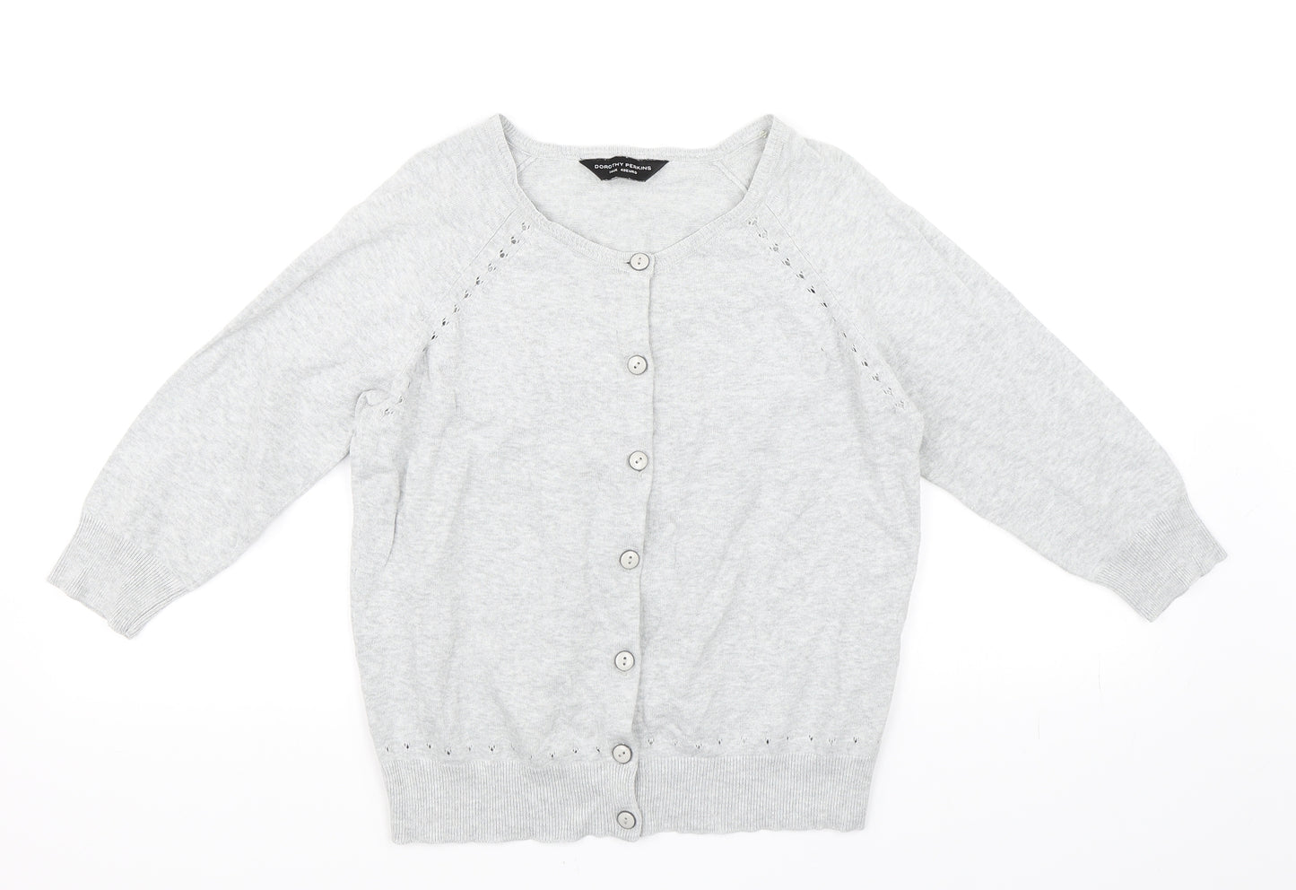 Dorothy Perkins Womens Grey   Cardigan Jumper Size 14
