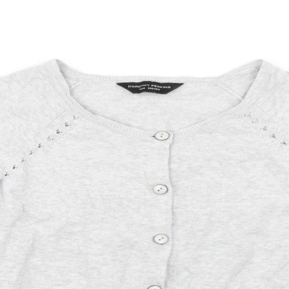 Dorothy Perkins Womens Grey   Cardigan Jumper Size 14