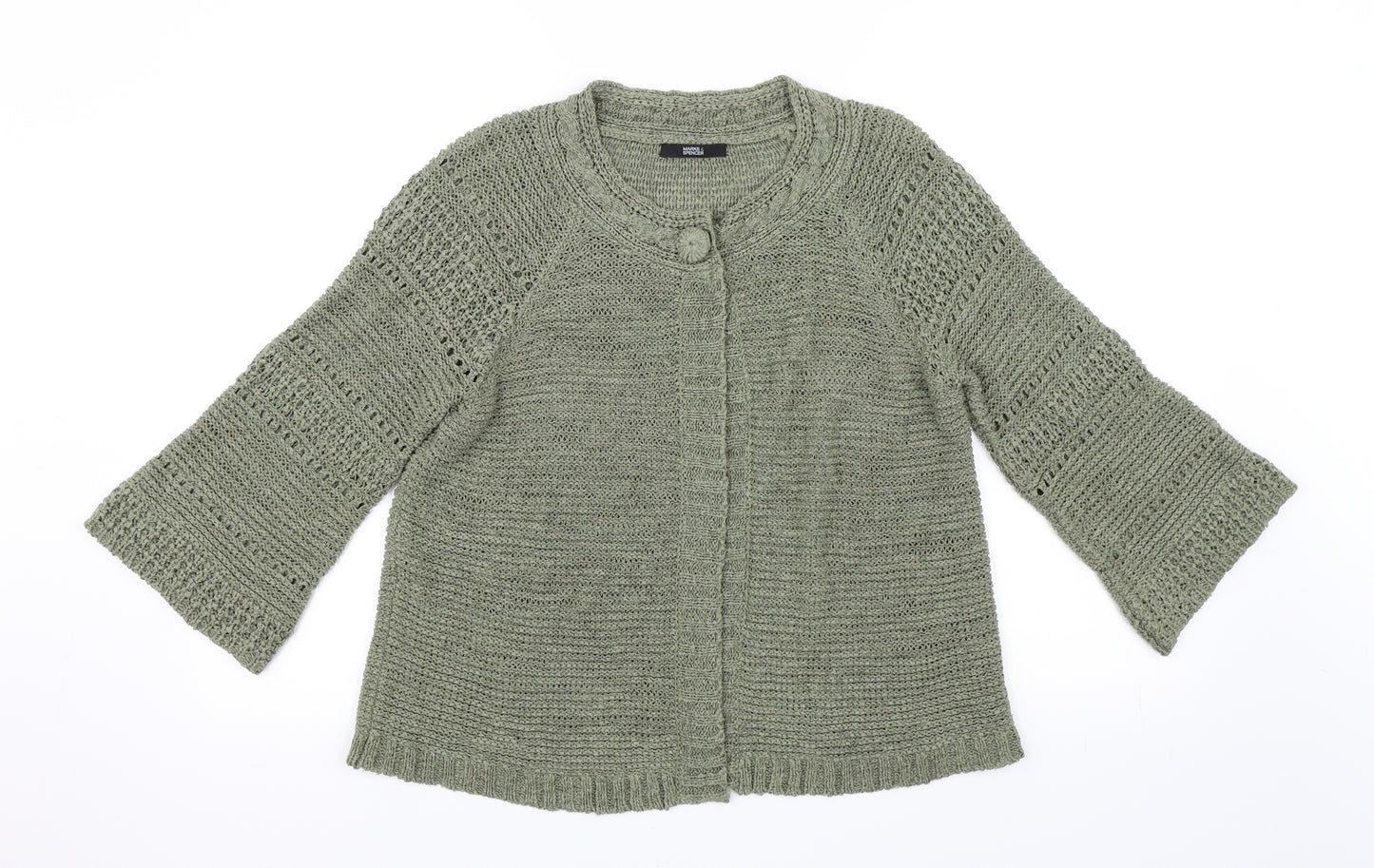 Marks and Spencer Womens Green   Cardigan Jumper Size 12