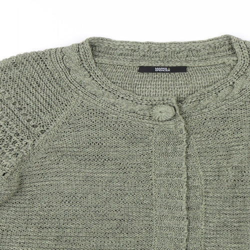 Marks and Spencer Womens Green   Cardigan Jumper Size 12