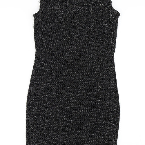 H&M Womens Black   Bodycon  Size 6  - Glitery