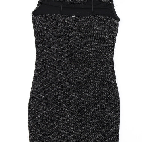 H&M Womens Black   Bodycon  Size 6  - Glitery