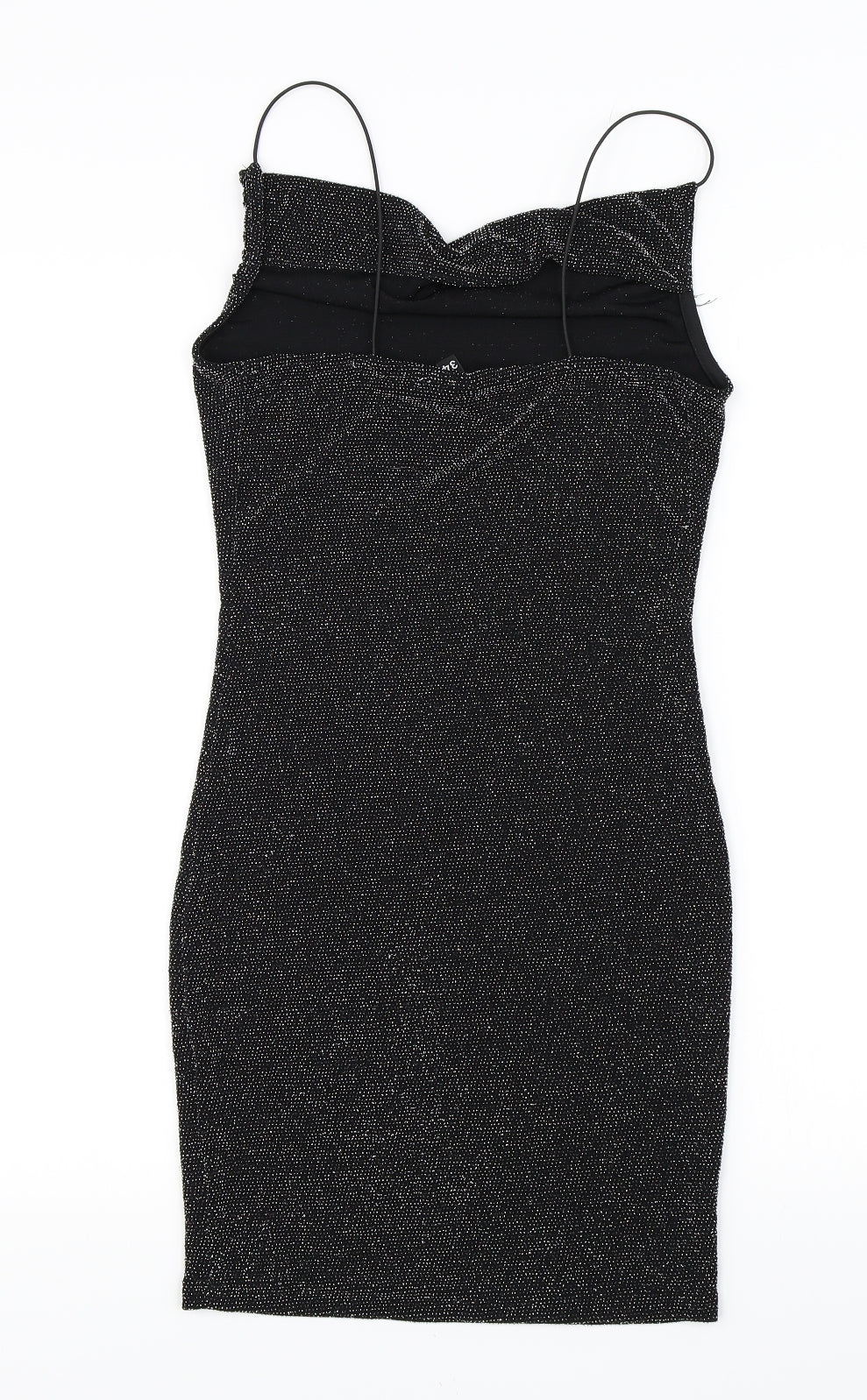 H&M Womens Black   Bodycon  Size 6  - Glitery