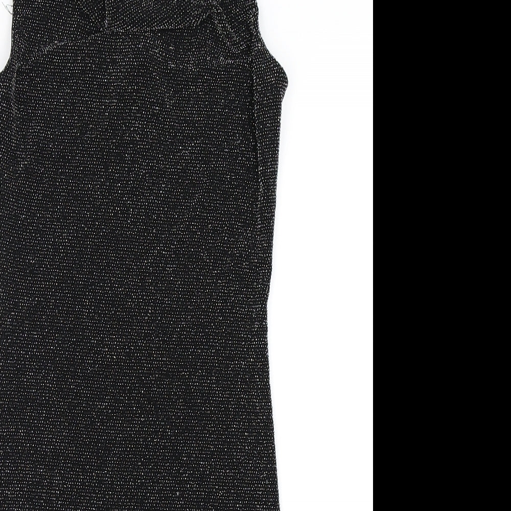 H&M Womens Black   Bodycon  Size 6  - Glitery
