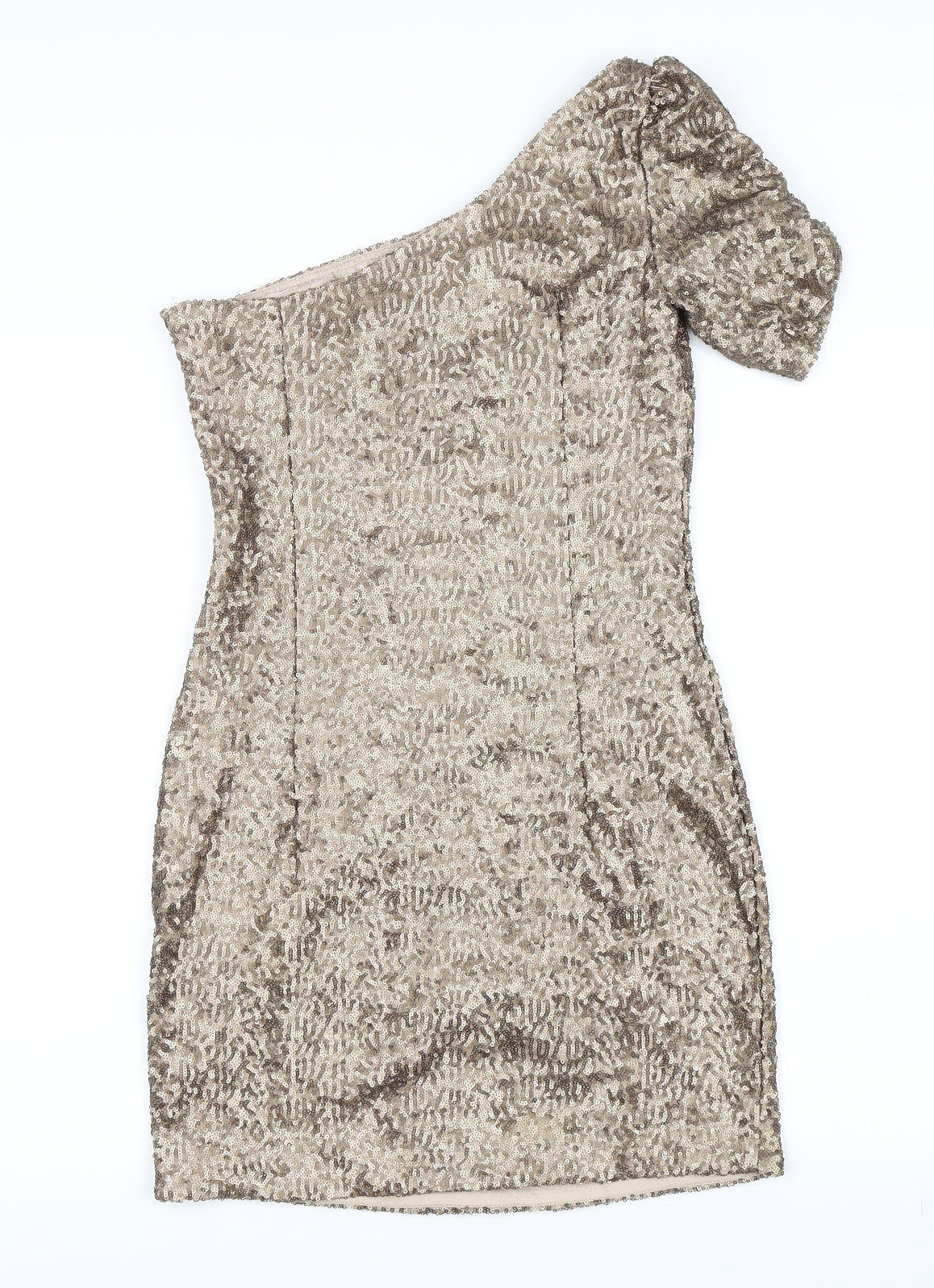 Newlook Womens Gold   Bodycon  Size 6  - All sequins