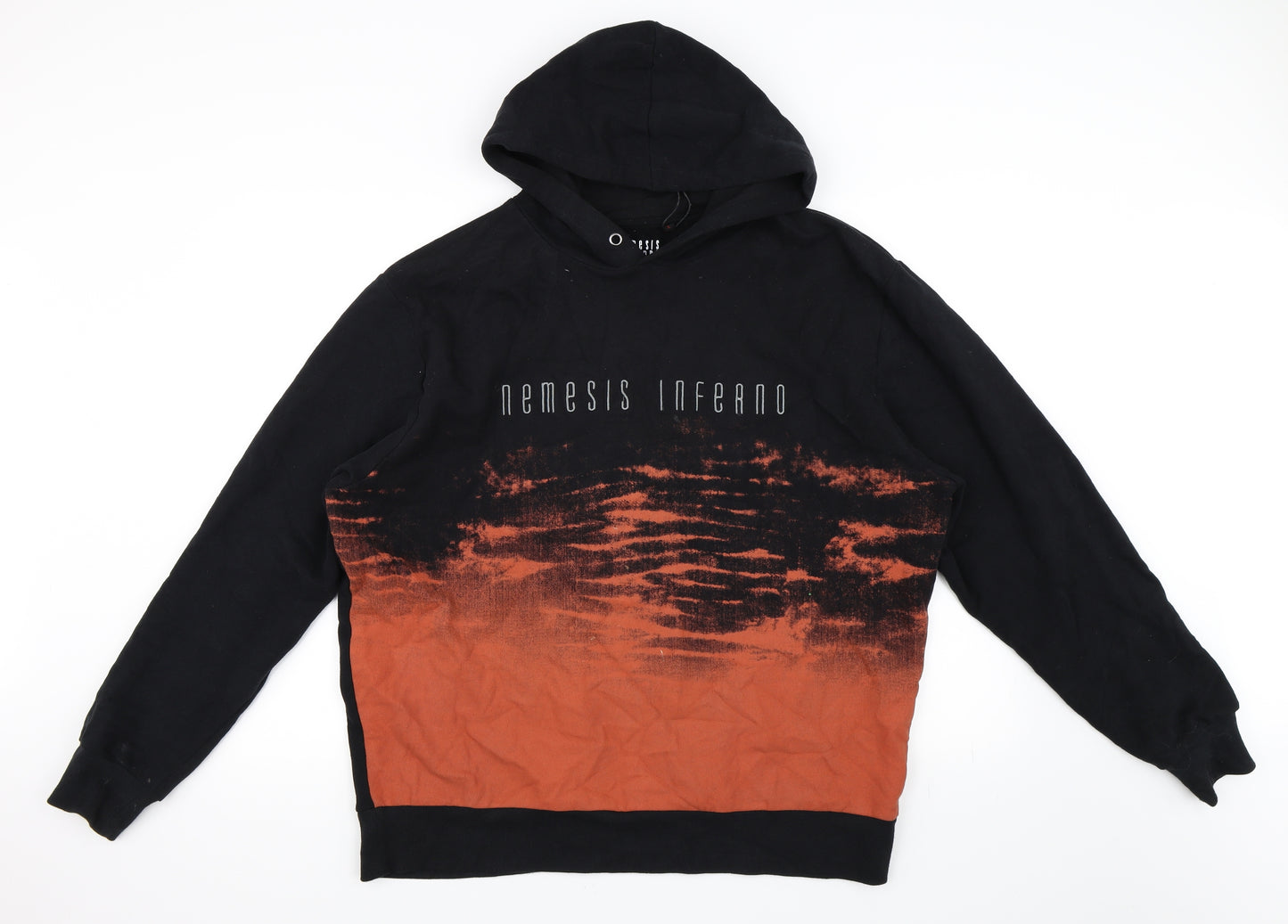 Nemesis Inferno Mens Black   Pullover Hoodie Size L