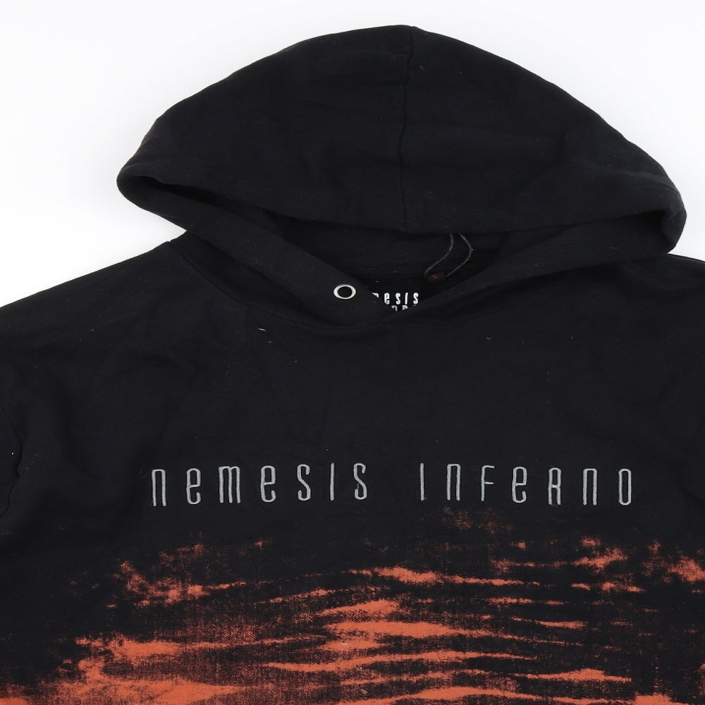 Nemesis Inferno Mens Black   Pullover Hoodie Size L