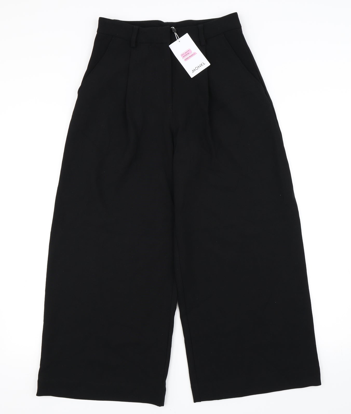 Monki Womens Black   Trousers  Size 8 L24 in - Culottes