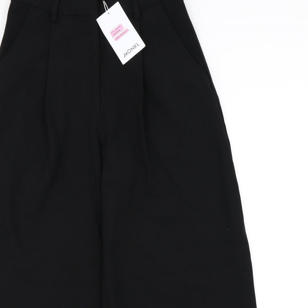 Monki Womens Black   Trousers  Size 8 L24 in - Culottes