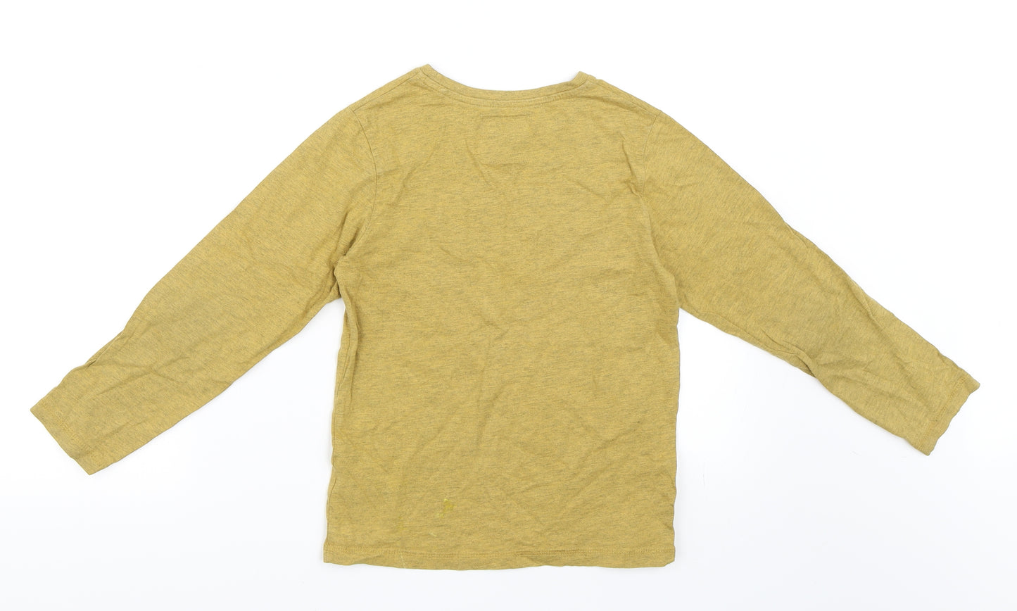 TU Boys Yellow   Basic T-Shirt Size 8 Years