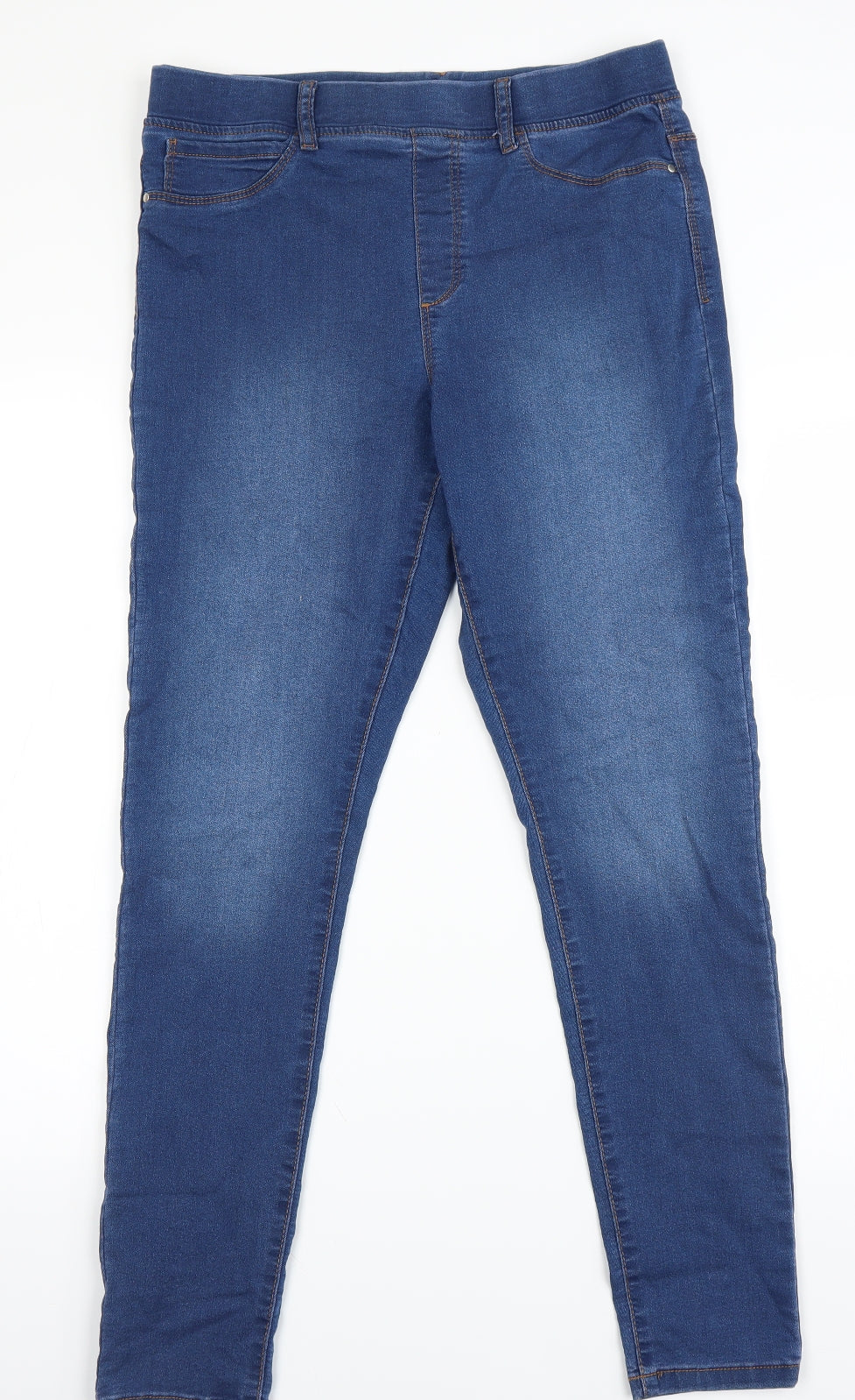 pep&co Womens Blue Ikat  Jegging Leggings Size 12 L22.5 in