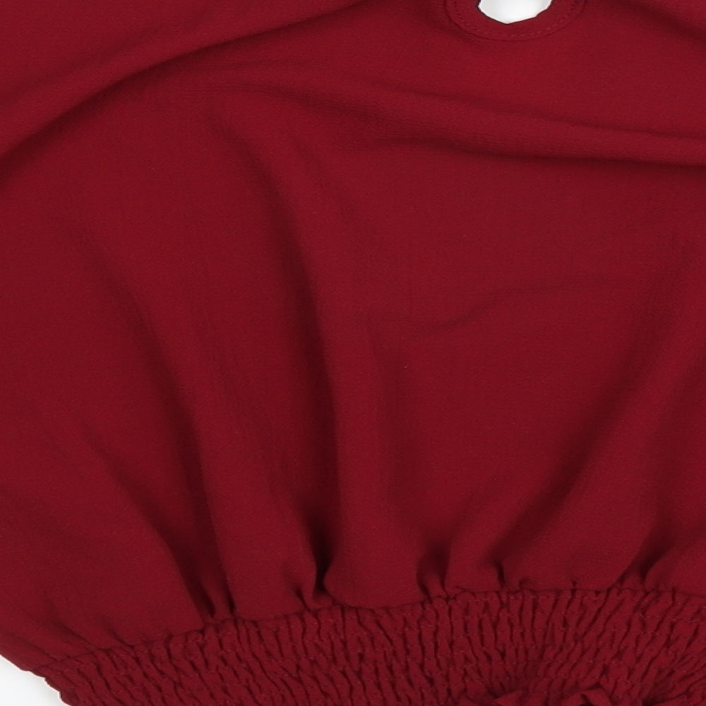 Select Womens Red   Basic Blouse Size 14