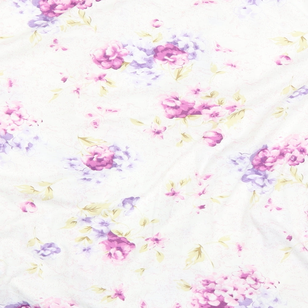 Miliarosa Womens White Floral  Top Gown Size 16
