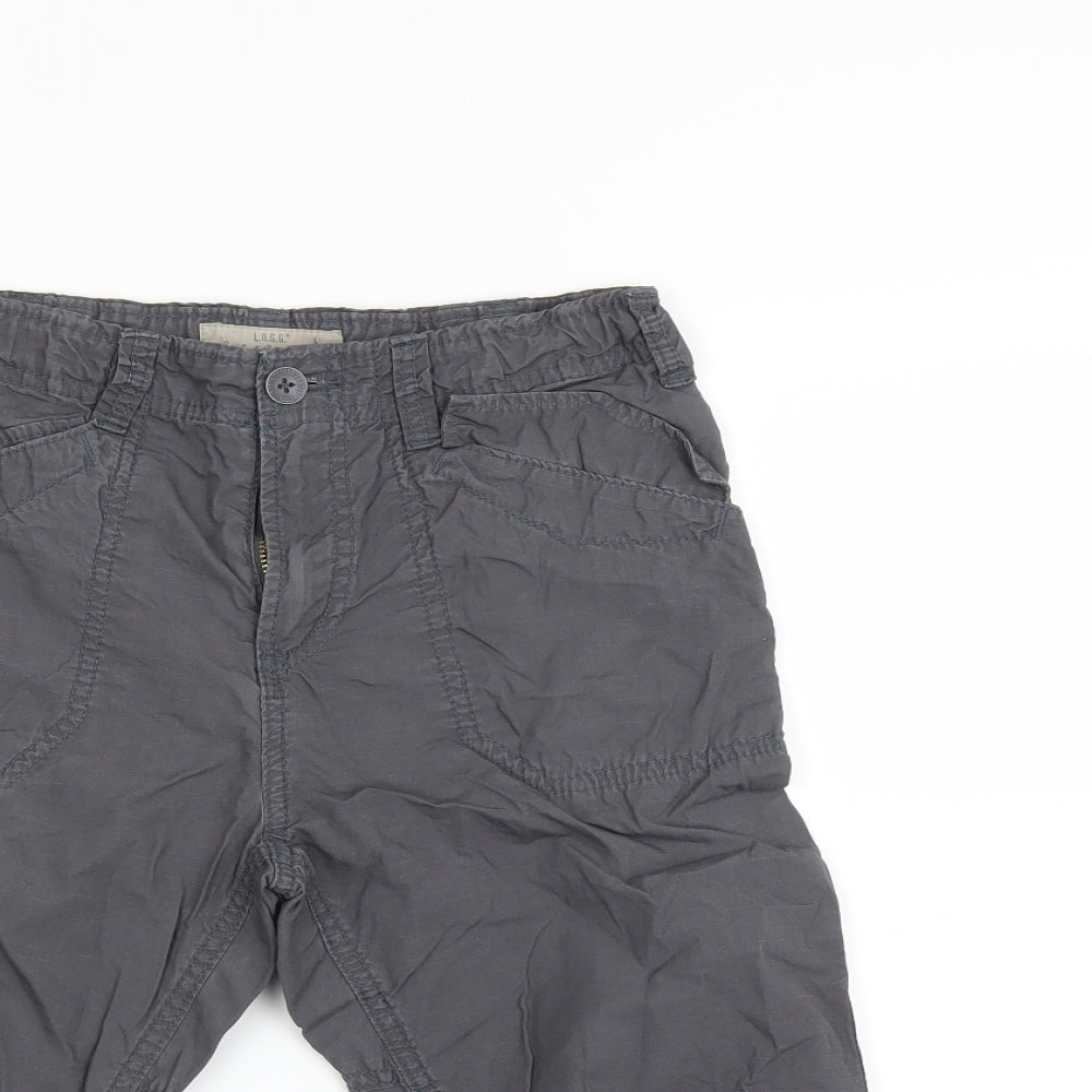 label of graded goods Boys Grey Houndstooth  Cargo Shorts Size 10-11 Years