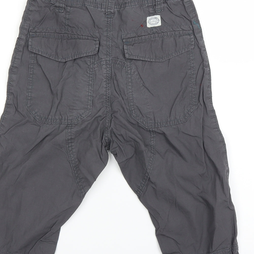 label of graded goods Boys Grey Houndstooth  Cargo Shorts Size 10-11 Years
