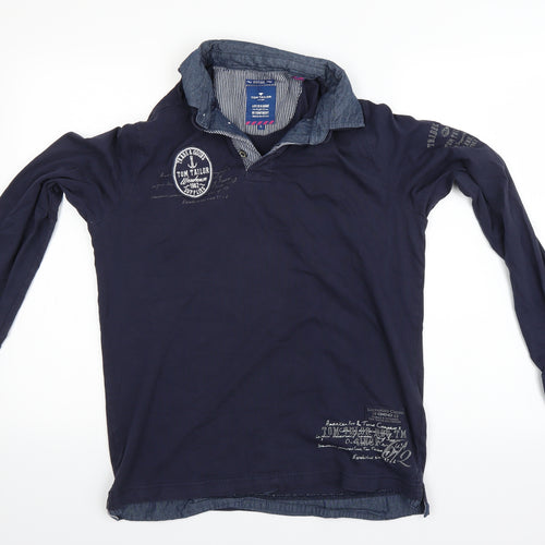 TOM TAILOR Mens Blue    T-Shirt Size M