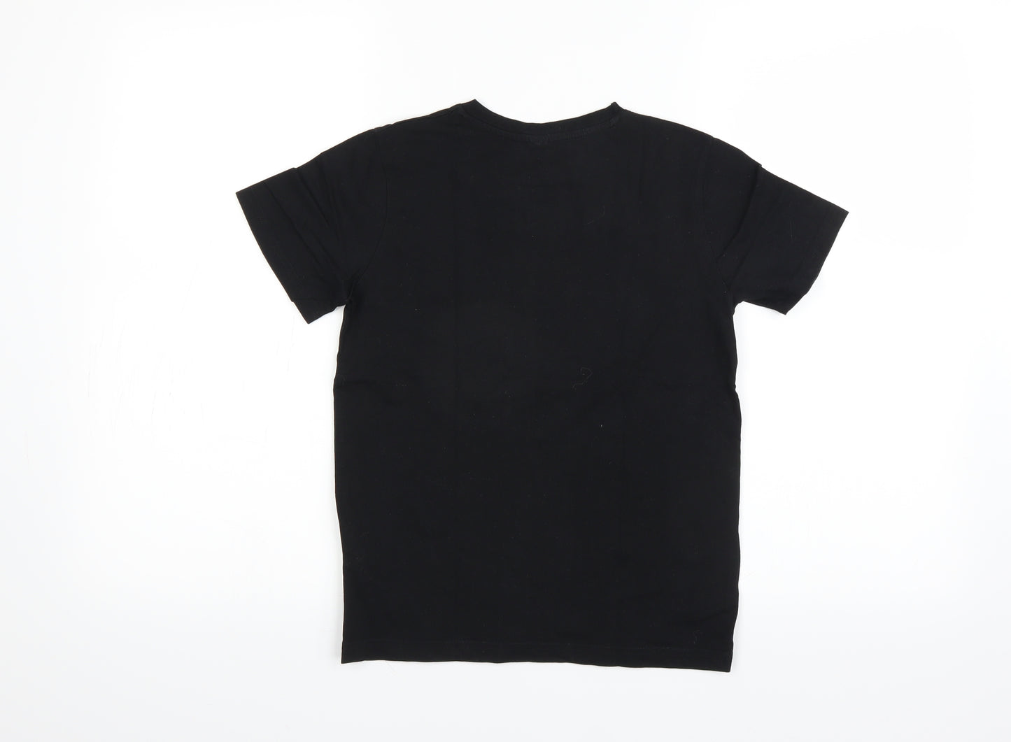 Preworn Boys Black   Basic T-Shirt Size 9 Years