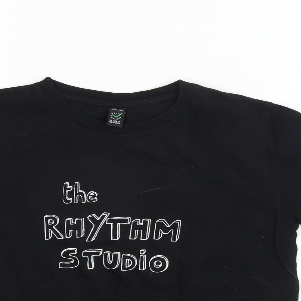 Preworn Boys Black   Basic T-Shirt Size 9 Years