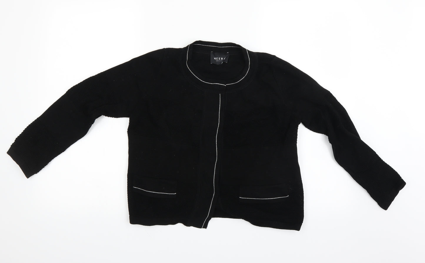 NEERA Womens Black   Cardigan Jumper Size 8