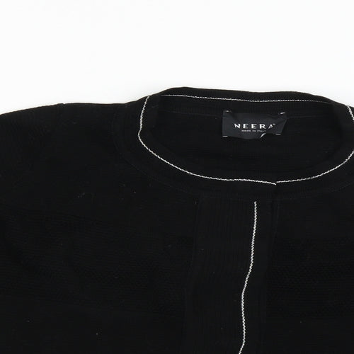 NEERA Womens Black   Cardigan Jumper Size 8