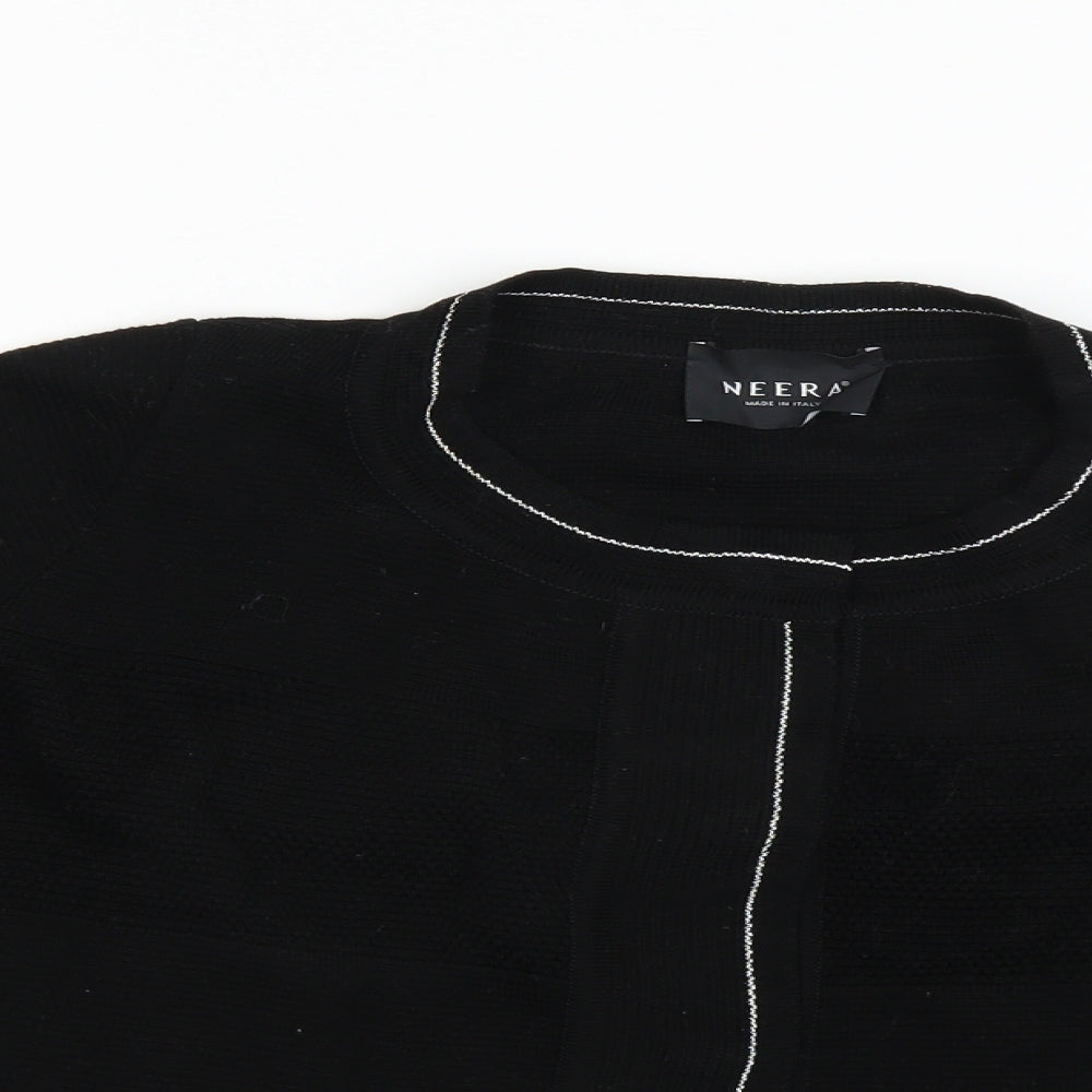 NEERA Womens Black   Cardigan Jumper Size 8