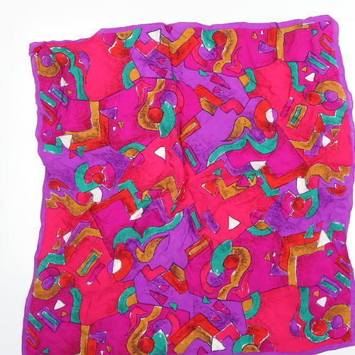 Preworn Womens Purple Geometric   Shawl/Wrap