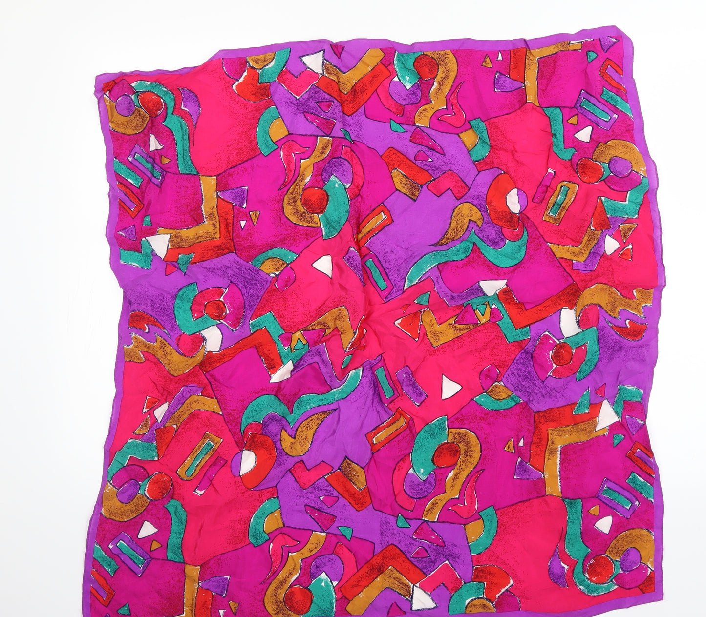Preworn Womens Purple Geometric   Shawl/Wrap