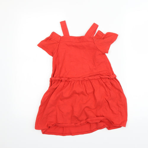 NEXT Girls Red   Basic Dress Shirt Size 6 Years