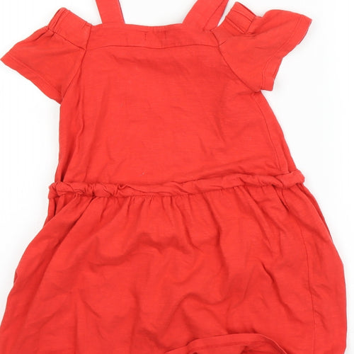 NEXT Girls Red   Basic Dress Shirt Size 6 Years