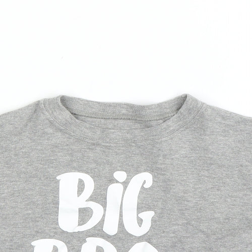 Preworn Boys Grey   Basic T-Shirt Size 2 Years