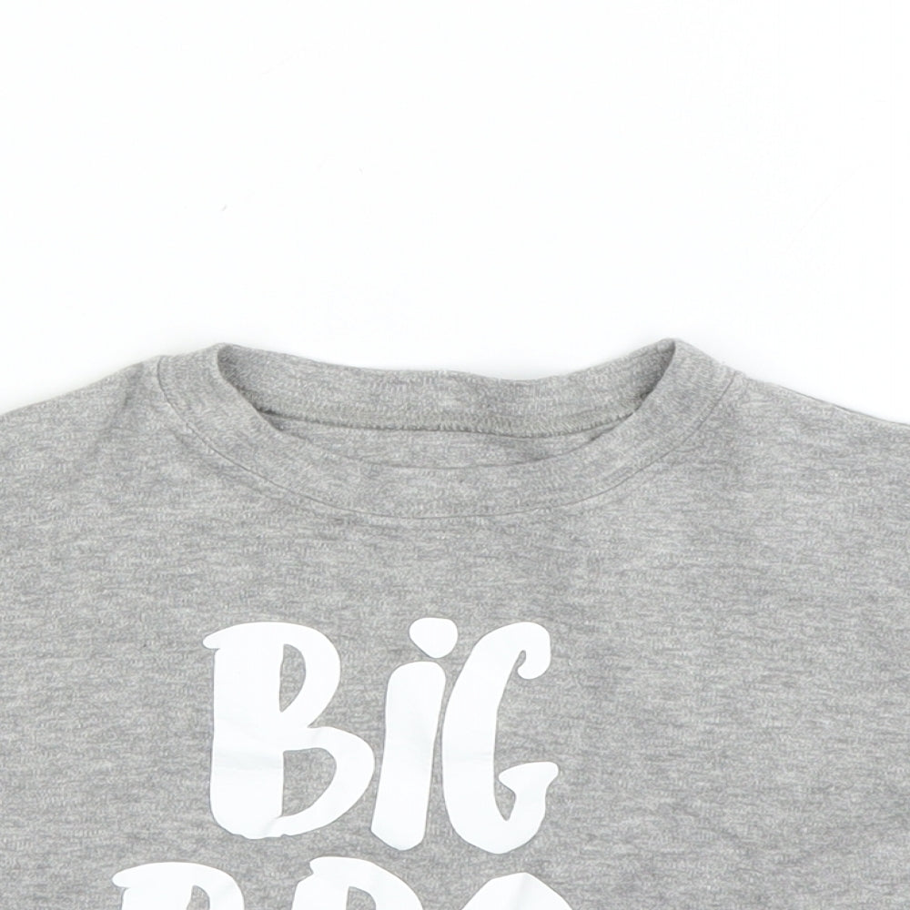 Preworn Boys Grey   Basic T-Shirt Size 2 Years