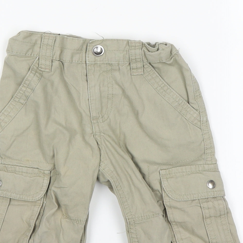 Preworn Boys Beige   Cargo Trousers Size 2 Years