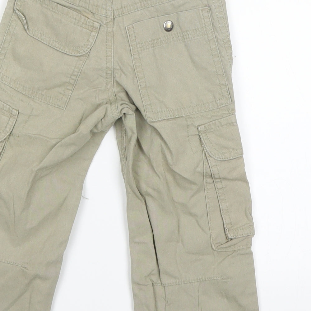 Preworn Boys Beige   Cargo Trousers Size 2 Years