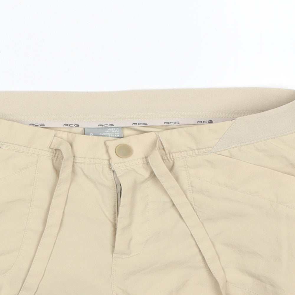Nike ACG Womens Beige Houndstooth  Hot Pants Shorts Size 10
