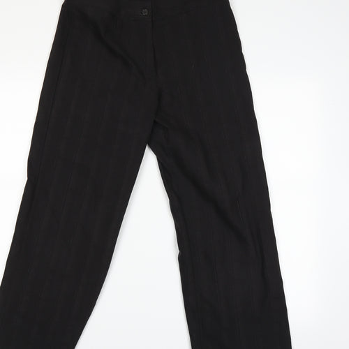 Liz Jordan Womens Black   Trousers  Size 10 L23 in