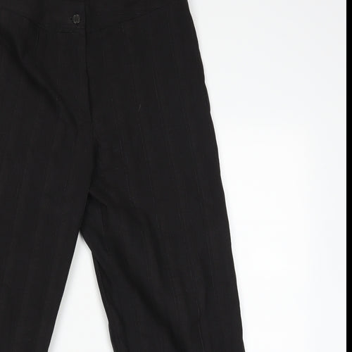 Liz Jordan Womens Black   Trousers  Size 10 L23 in