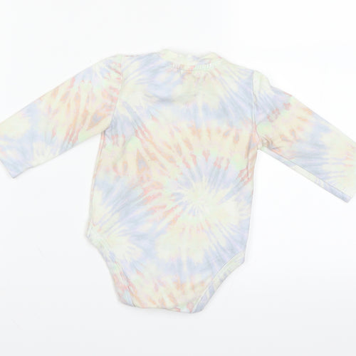 TEAM CUTE Girls Multicoloured Tie Dye  Babygrow One-Piece Size 0-3 Months