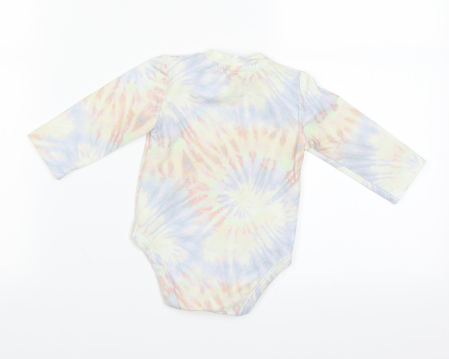 TEAM CUTE Girls Multicoloured Tie Dye  Babygrow One-Piece Size 0-3 Months