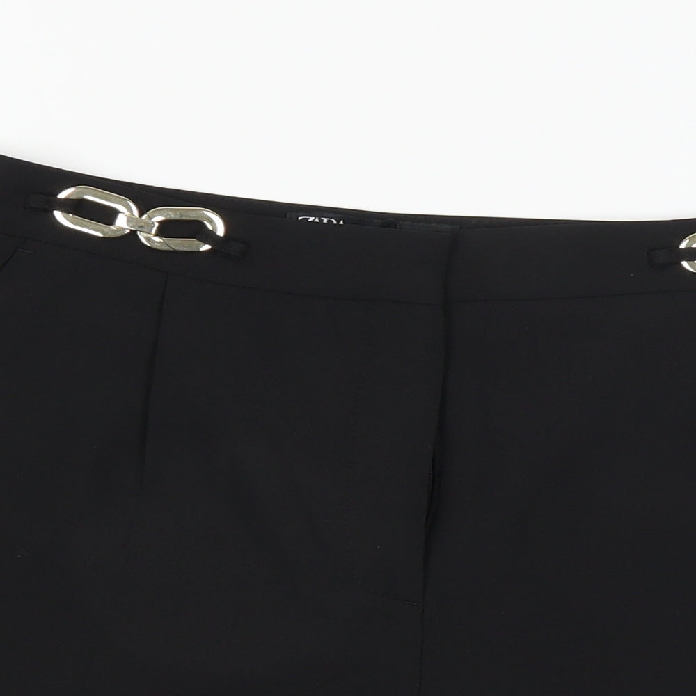 Zara Womens Black   Boyfriend Shorts Size 10
