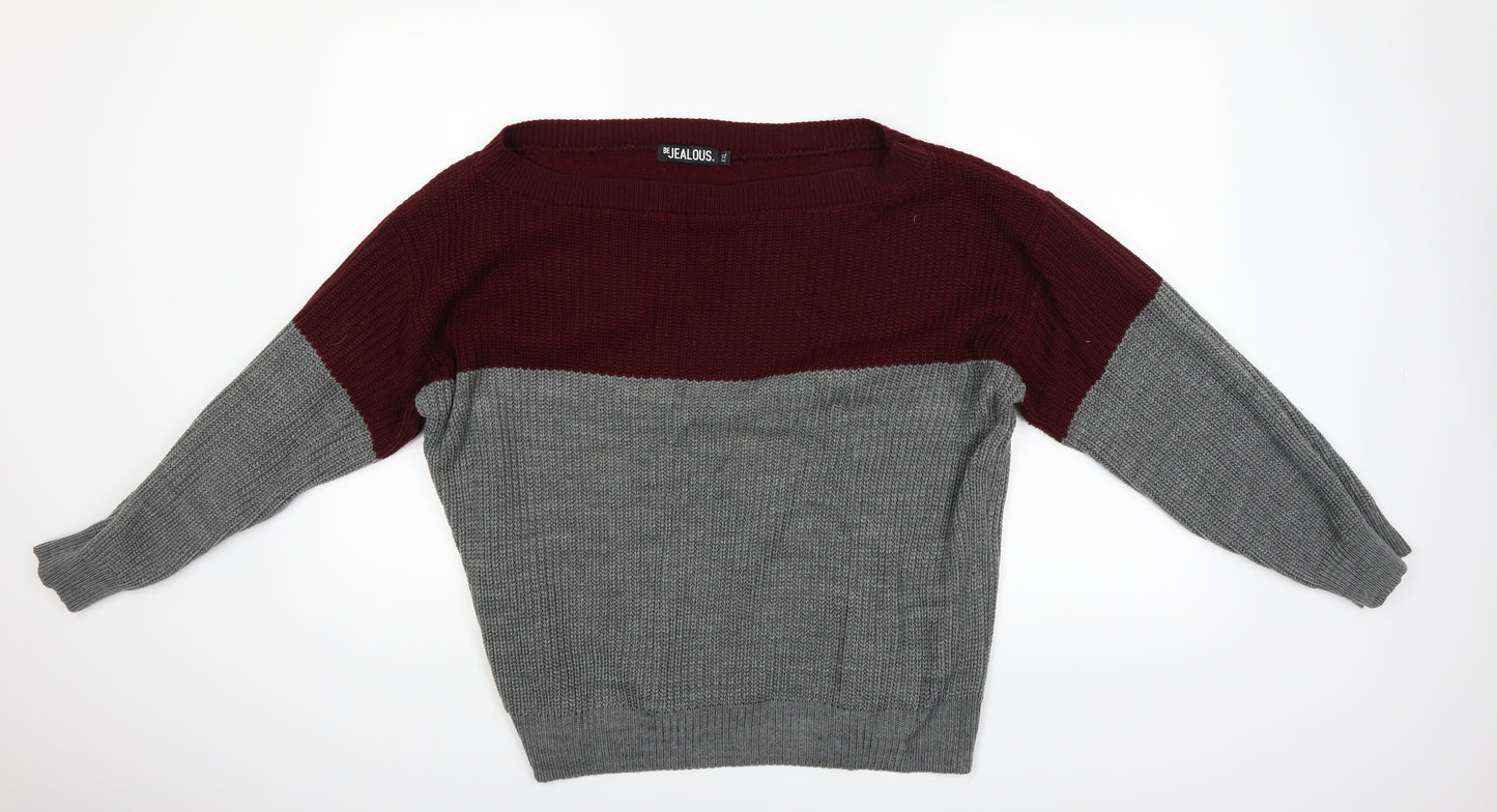 Be Jealous Mens Grey   Pullover Jumper Size 2XL