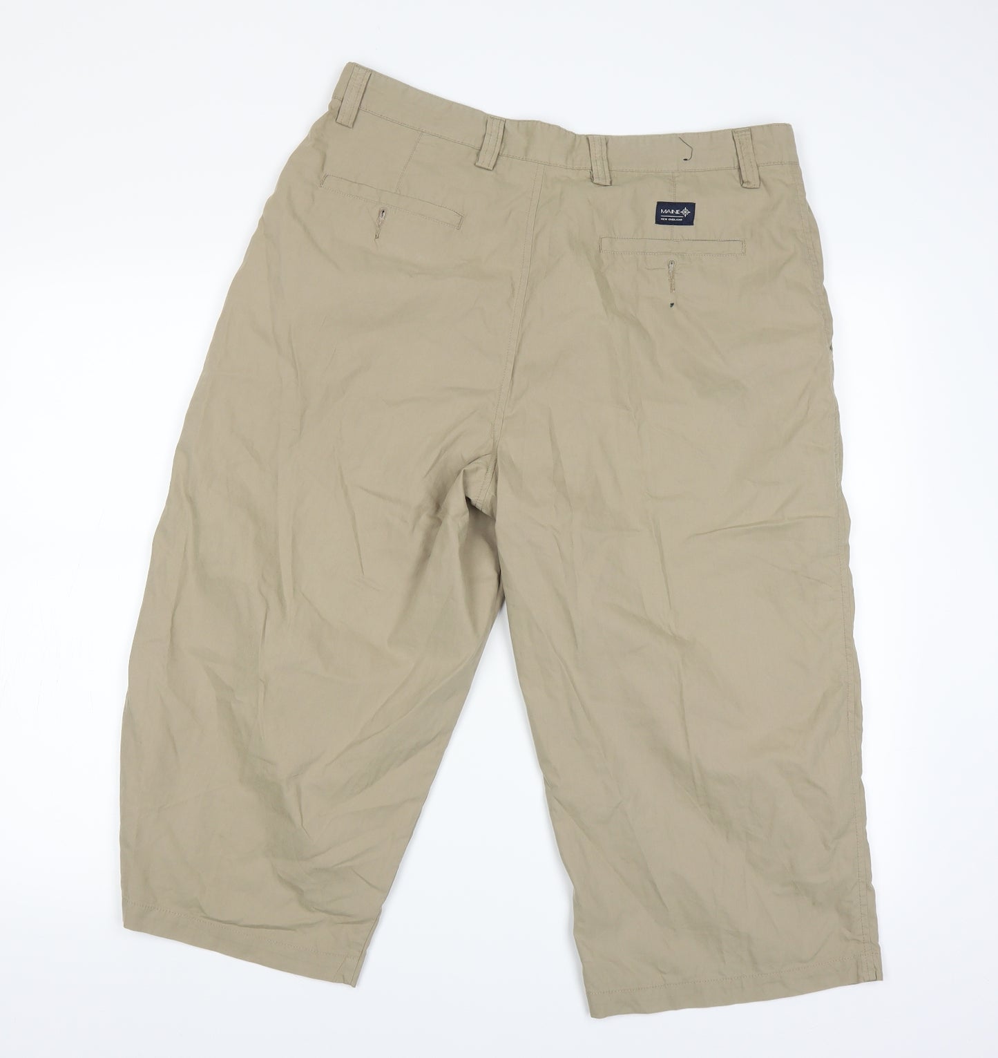 Maine Mens Beige   Chino Shorts Size 36