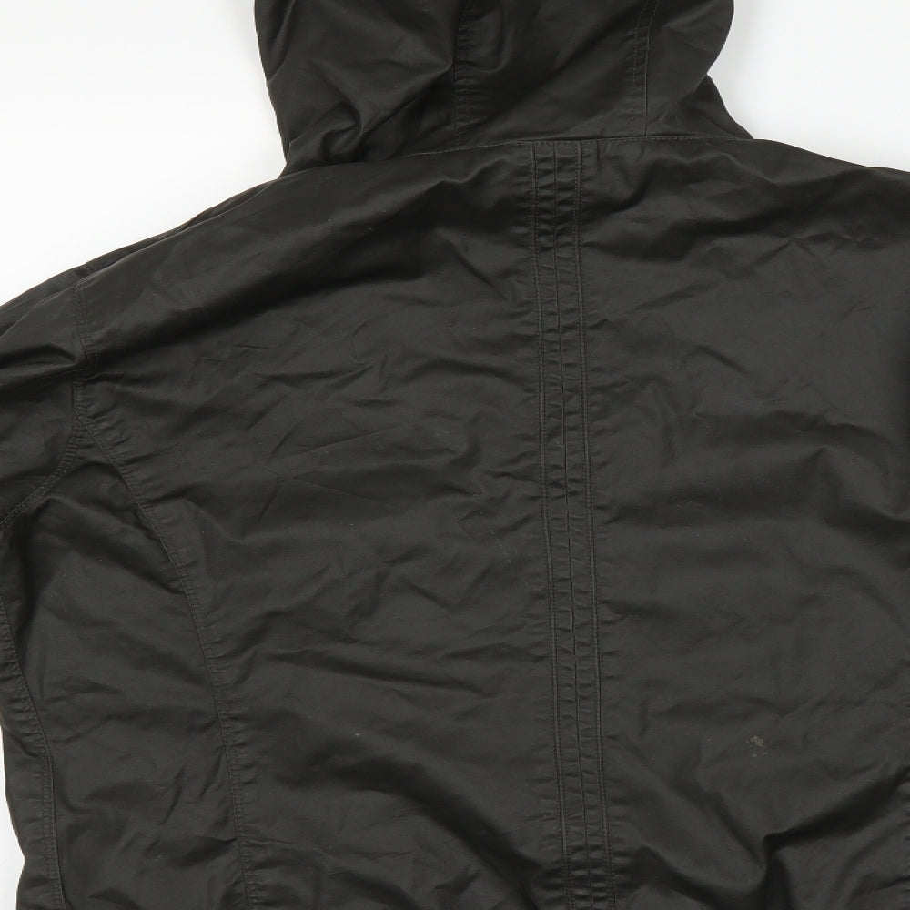 COATED CLOTH Mens Green   Overcoat Coat Size XL