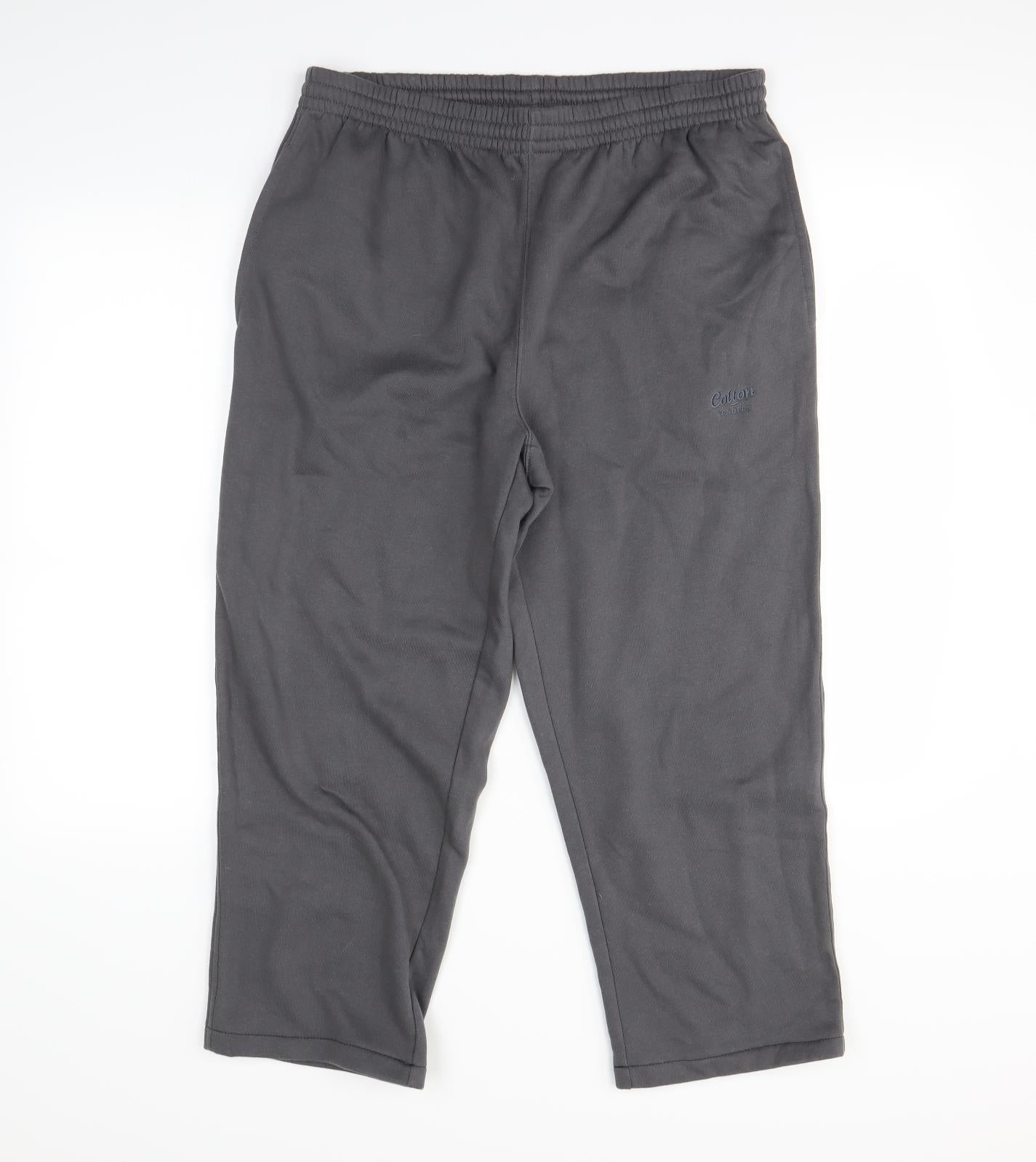 Cotton Traders Mens Grey   Jogger Trousers Size L L28 in