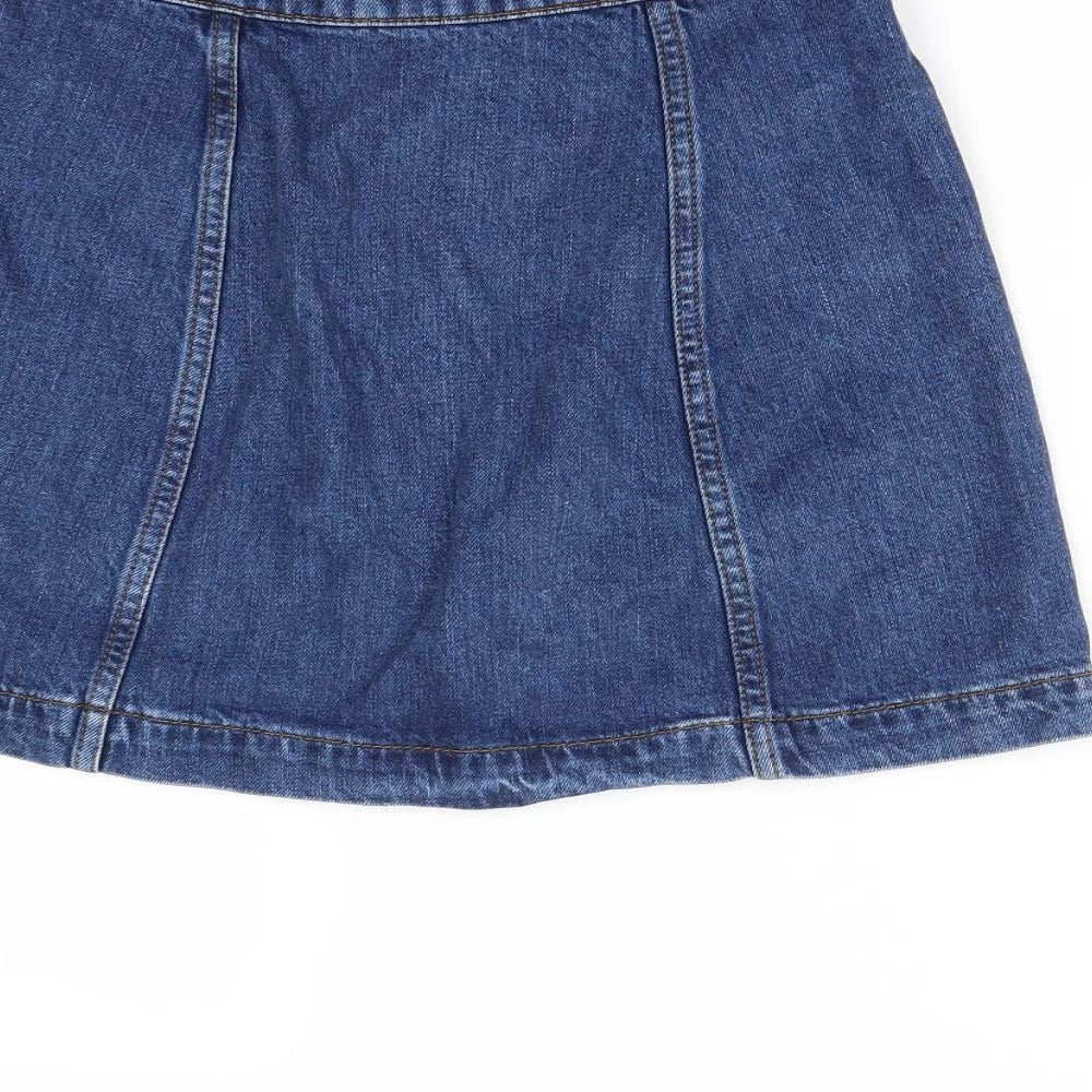 Topshop Womens Blue   Mini Skirt Size 25 in
