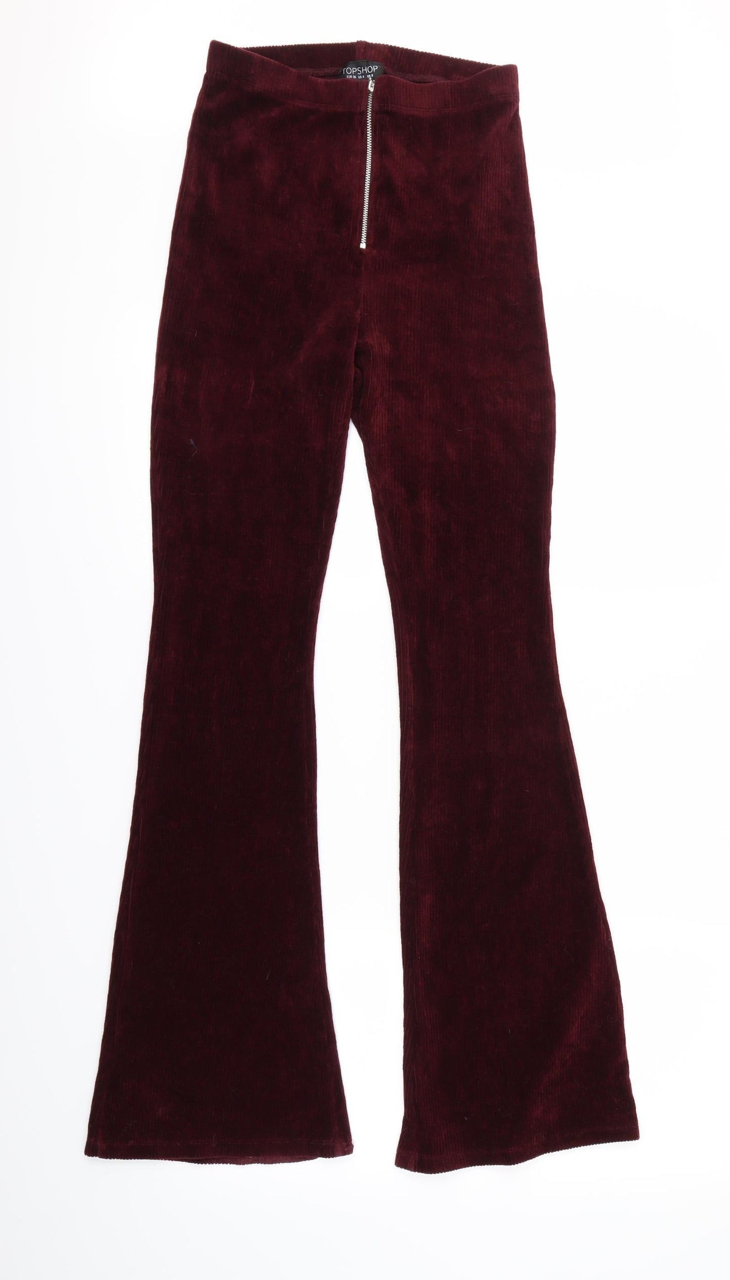 Topshop Womens Red   Trousers  Size 8 L30 in