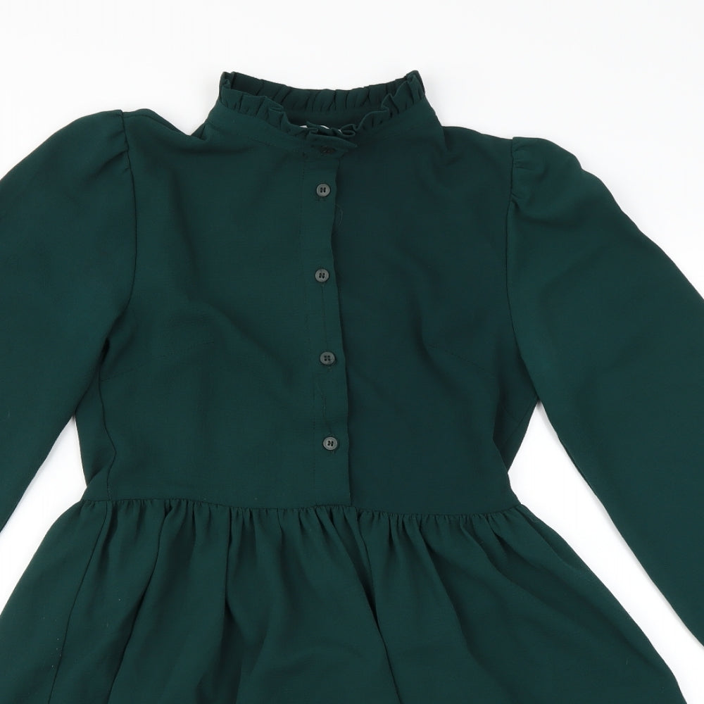 ASOS Womens Green   Fit & Flare  Size 8