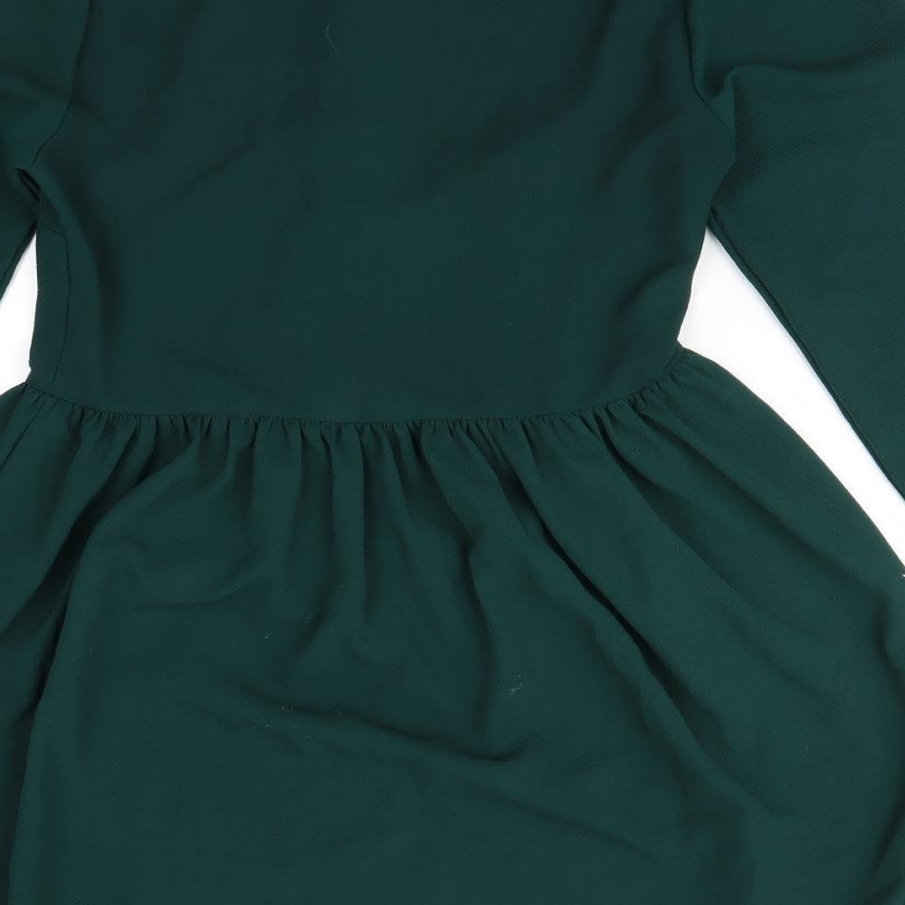 ASOS Womens Green   Fit & Flare  Size 8