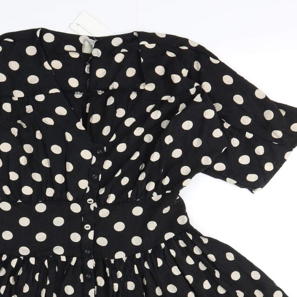 ASOS Womens Black Polka Dot  Mini  Size 6