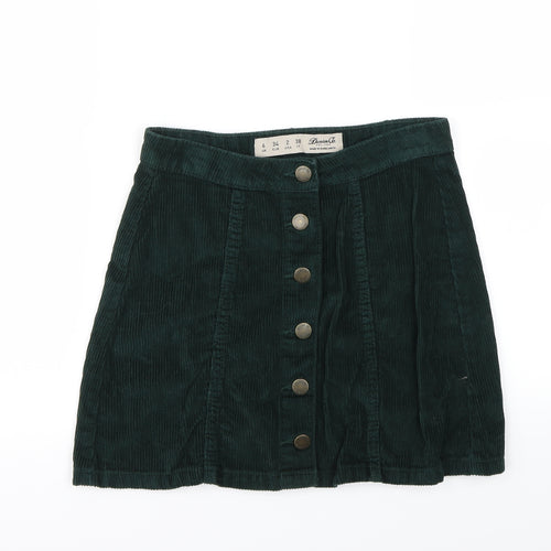 denim&co Womens Green   Mini Skirt Size 6