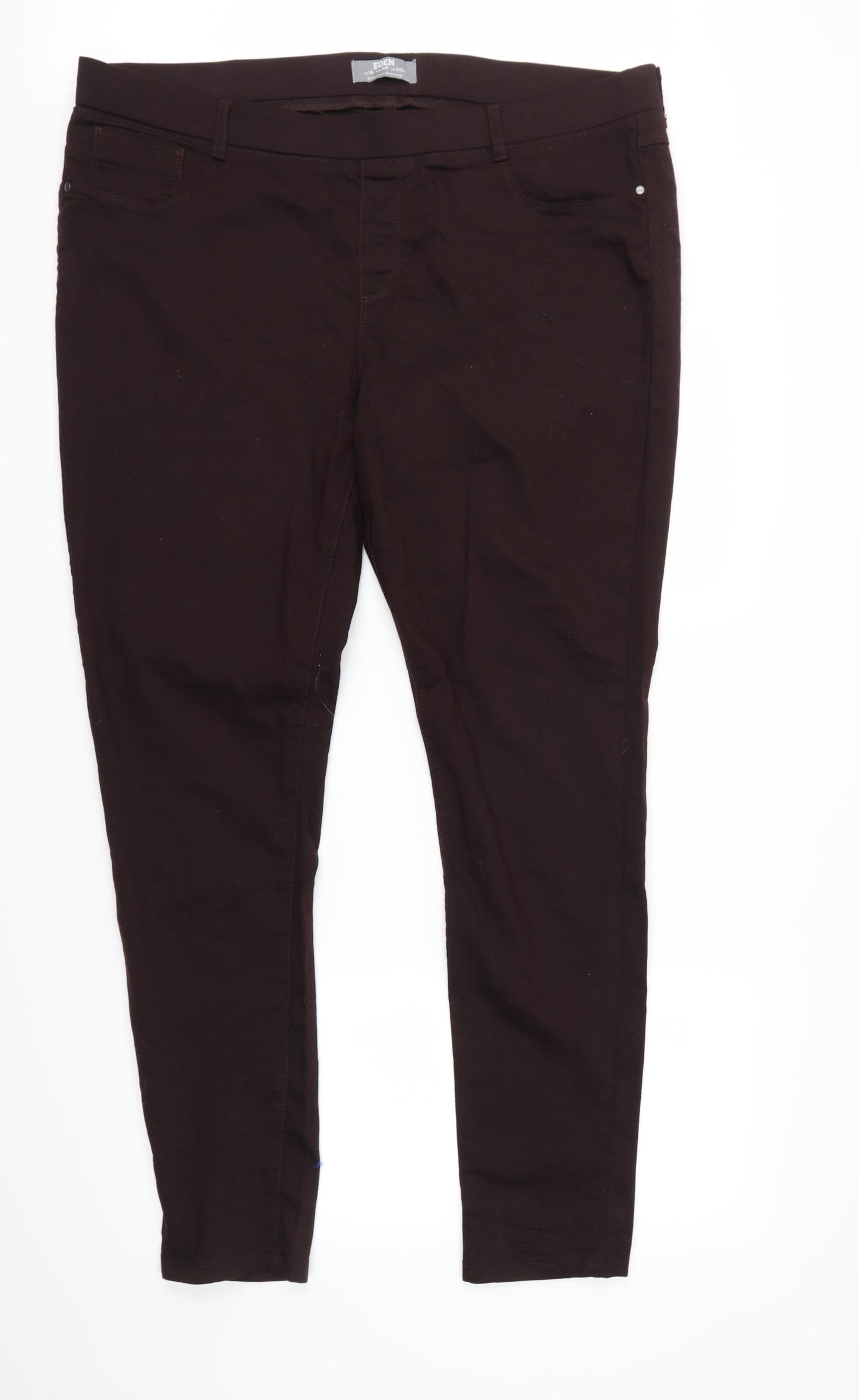 Dorothy Perkins Womens Brown   Skinny Jeans Size 20 L31 in